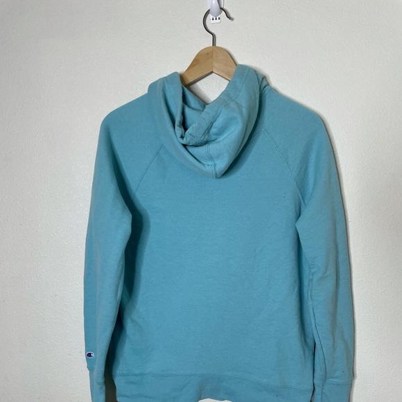 Champion Pullover Hoodie Sweatshirt - Womens Size Small S - Light Blue - Picture 3 of 6